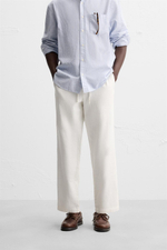Брюки relaxed fit из рельефной ткани