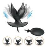 Черный анальный виброэспандер 10,6см Pretty Love Hanson BI-040161Q