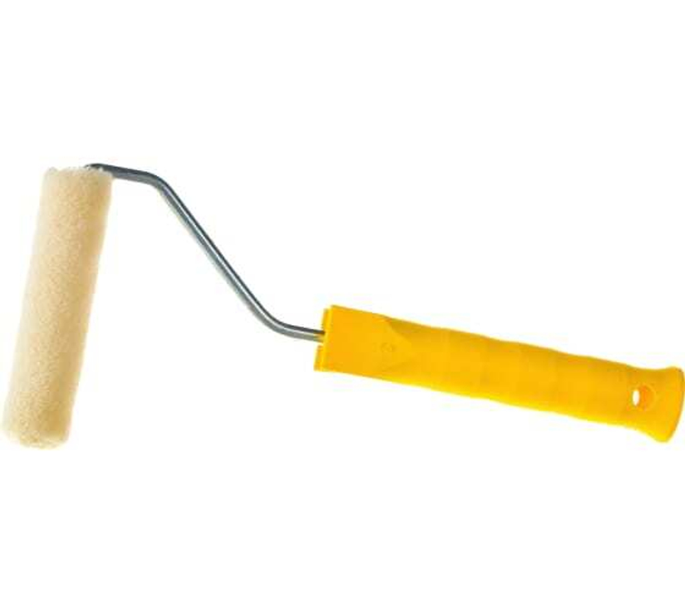 Мини-валик в сборе АКОР Для работ с лаками (Велюр) 110мм/d6 (14)