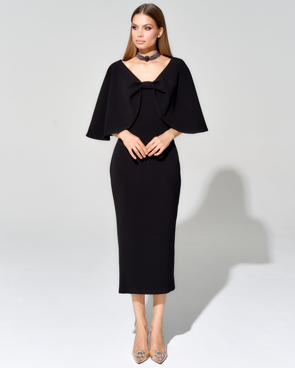 Корсетное платье из премиального крепа