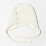 Шапка детская "МиМиМи", цвет молочный, 1-3 мес 4569701 (Уси-Пуси)