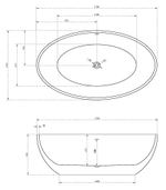 Акриловая ванна ABBER AB9249-1.7 белая