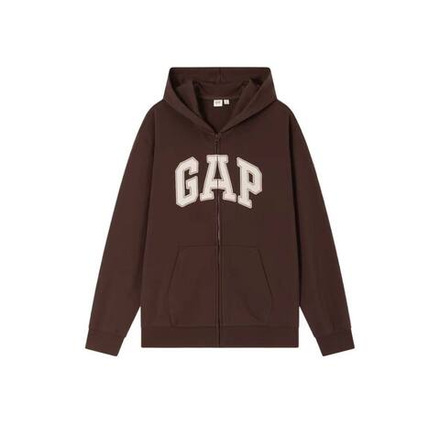 Худи Gap Zip-Hoodie Brown