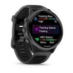 Умные часы Garmin Forerunner 570 - 47 мм сланцево-серый алюминий с черным ремешком