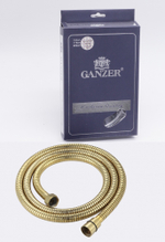 60100-Е  Шланг для биде 100см. (ЗОЛОТО)  GANZER  (50/1шт)