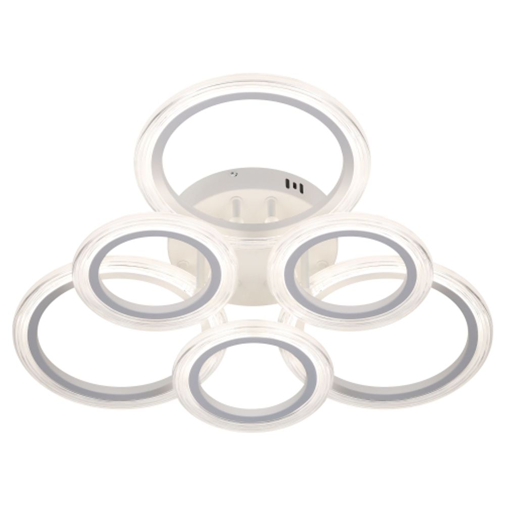 Светильник потолочный светодиодный ЭРА Модерн Ring CLL-1-90W 3K-6,5K RC WH с ДУ белый