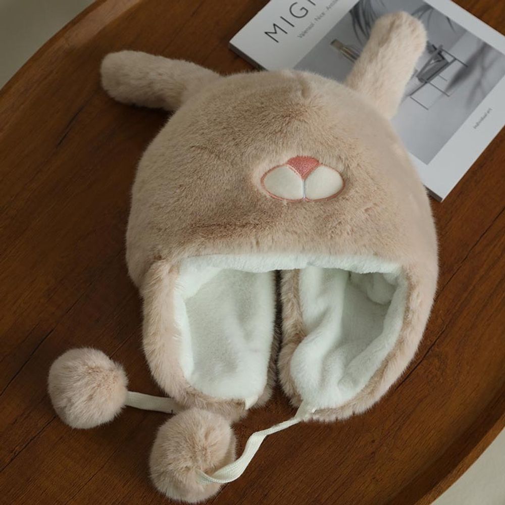 Меховая шапка с ушками &quot;Bunny Nose&quot;