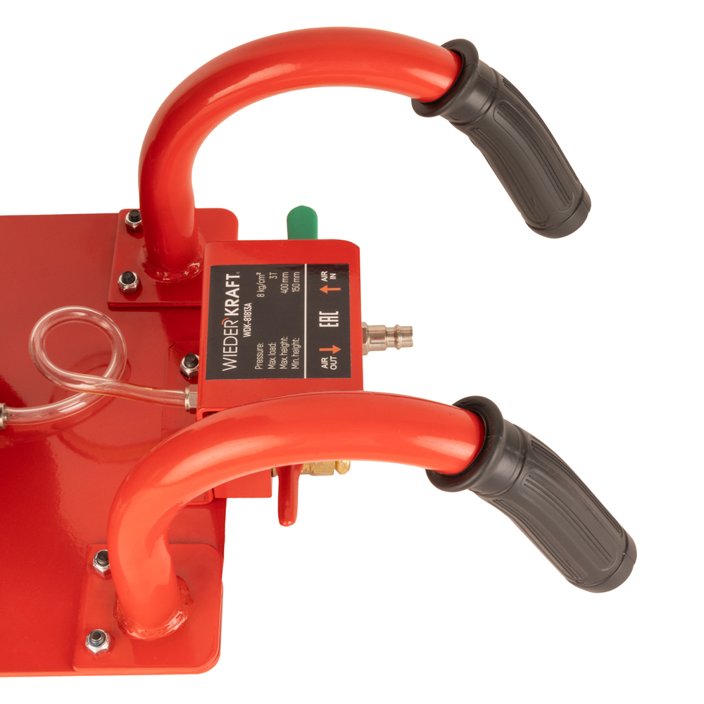 WDK-81813A Домкрат пневматический 3т, 145-440 мм, с короткими ручками