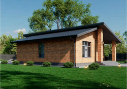 Проект Дома 112 кв. м. с высокими потолками К-43