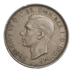 Монета 1/2 пенни (penny) 1938 год Австралия