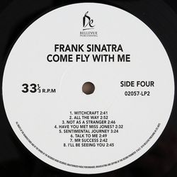 Frank Sinatra. Come Fly With Me (2 LP) Новая запечатанная виниловая пластинка