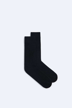 ZARA ШЕРСТЯНЫЕ НОСКИ, ЧЕРНЫЙ