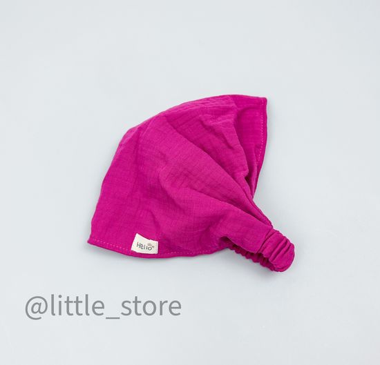 Косынка муслиновая "Hello" пурпурная