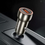АЗУ с кабелем micro 1USB 3.0А Hoco Z46 Metal grey