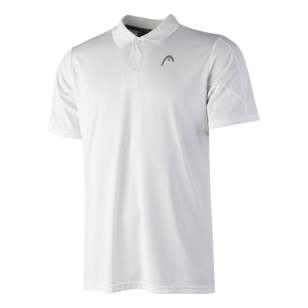 Мужское теннисное поло HEAD Club 22 Tech Polo Men - White