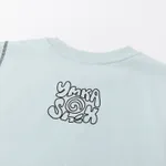 Майка Ymkashix face flower голубая