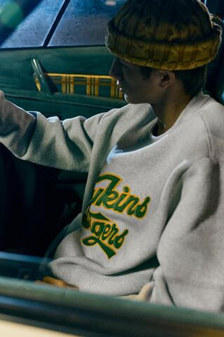 PULL&BEAR Толстовка "Stranger Things", серый меланж