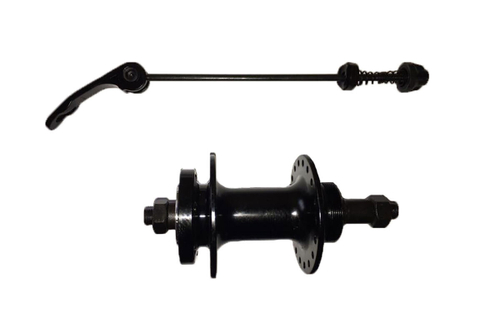 Втулка задняя алюминий под диск трещотка эксцентрик 36H ось 3/8''х135x145мм, черная