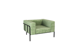 Flex Диван одноместный FLX-1 Teddy 917/Металл Черный 1100 *915*690