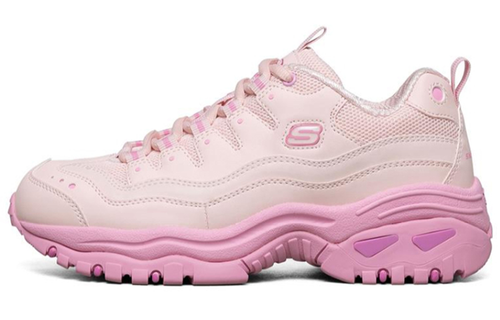 Skechers Energy Le Cho co-branded comfortable and versatile shock-absorbing low-cut life casual shoes women's pink