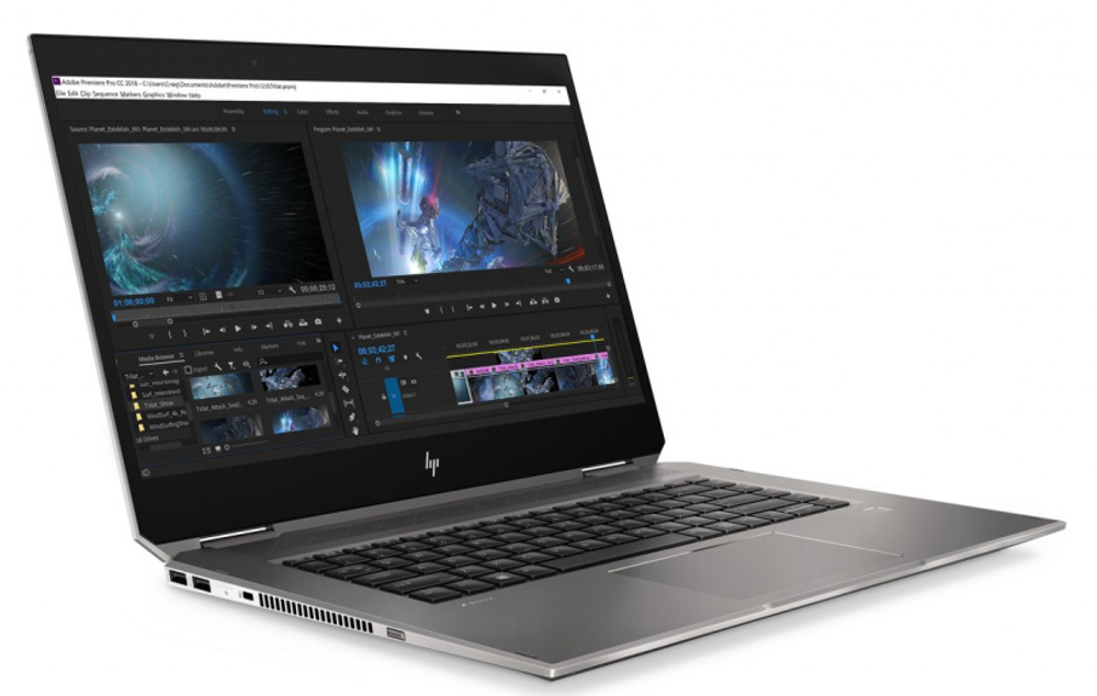 15.6" Ноутбук HP ZBook Studio x360 G5 Touch (3840x2160, Intel Core i9-8950HK, RAM 16ГБ, SSD 512ГБ, Nvidia Quadro P1000, Win 11 Pro)