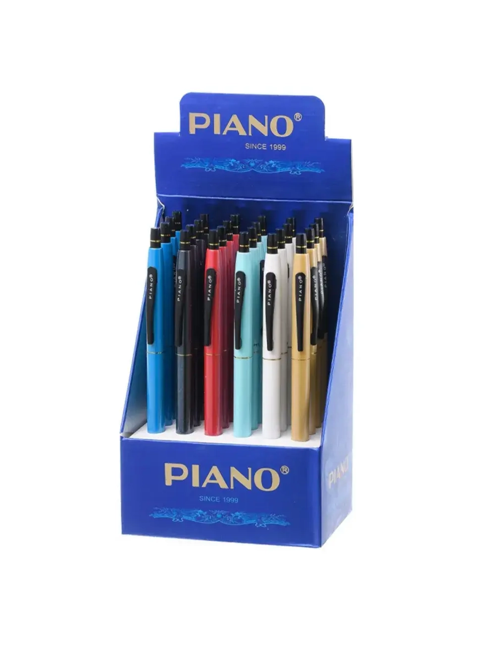 Ручка шариковая 6 шт автоматическ Piаno Elegant синяя