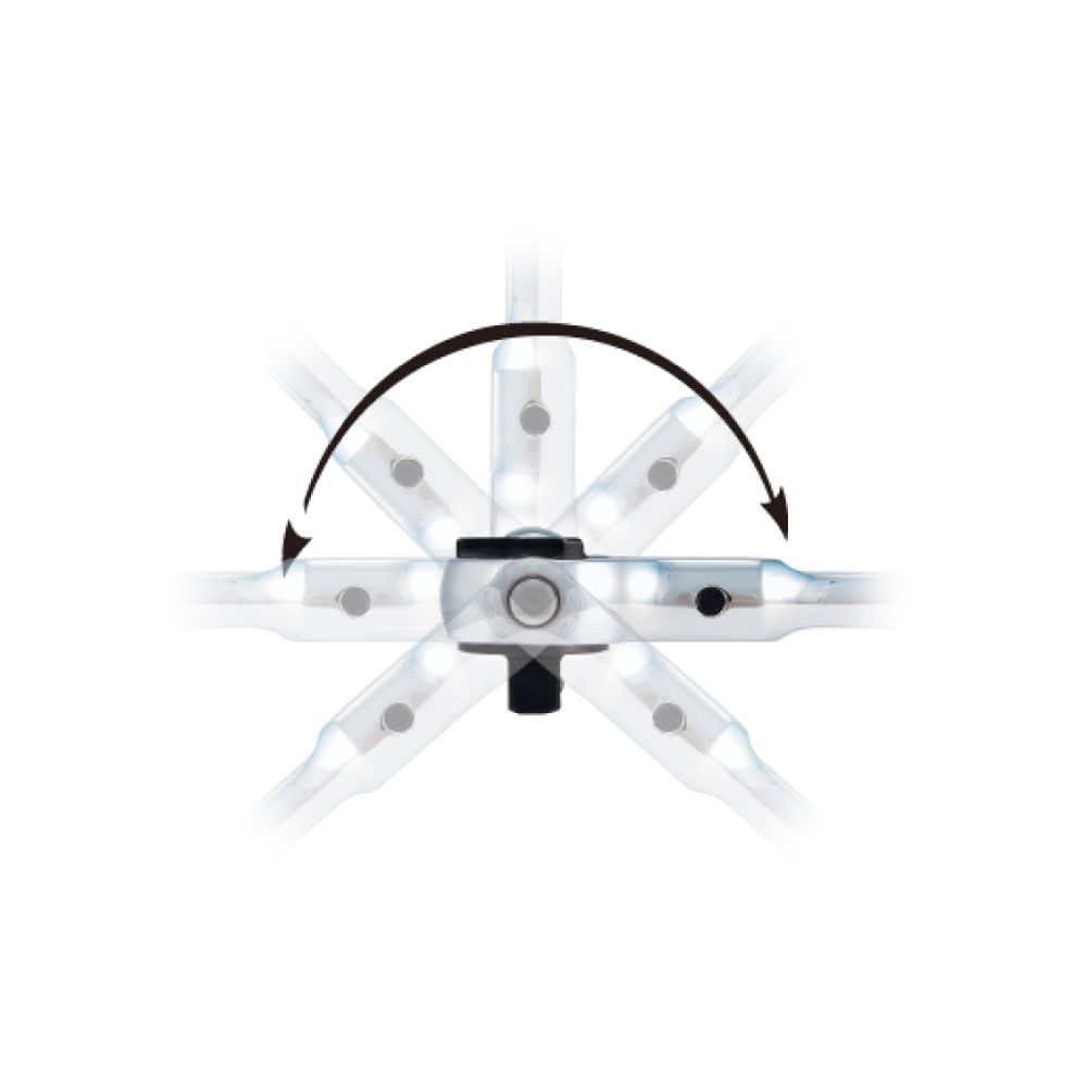 KING TONY (2752-06G) Трещотка 1/4", 150 мм, 72 зубца, дисковый механизм, поворотная голова с кнопкой