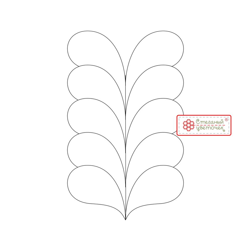 Линейка для стежки №12, 6мм (aрт. Z12)