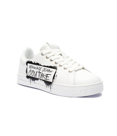 Кожаные кроссовки Versace Jeans Couture - белый(77YA3SKCZP307)