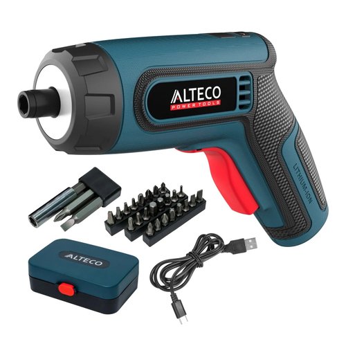 Аккумуляторная отвертка угловая ALTECO CSD 4V