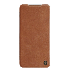 Кожаный чехол-книжка Nillkin Leather Qin Pro c защитой камеры для Xiaomi Poco F4