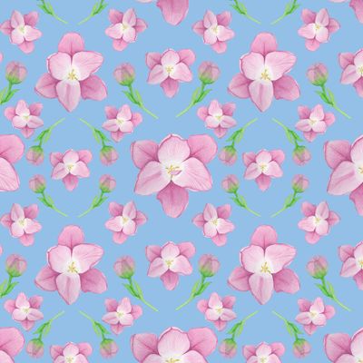 Тюльпаны на голубом фоне