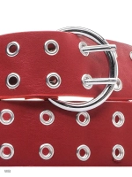 Ремень женский с двумя рядами люверсов