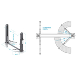 NORDBERG (N4125-4,5T) Подъемник 2х стоечный 380В, г/п 4.5т (синий)