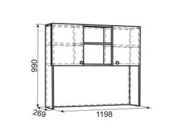 Детская «Гламур» № 2 (белый), ЛДСП, Мебельсон