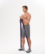 Эспандер ленточный для кросс-тренинга ES-803, 23-68 кг, 208х6,4 см, фиолетовый