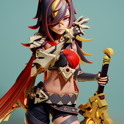 Dehya with sword - Genshin Impact