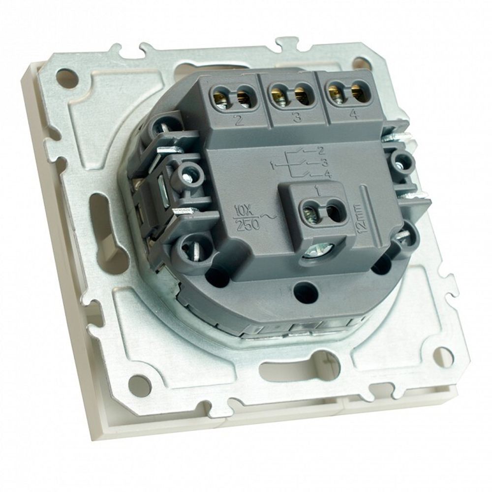 Выключатель трехклавишный без рамки Stekker Эмили 49870