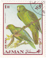 6 марок с изображением птиц, ОАЭ - Аджман, 1969