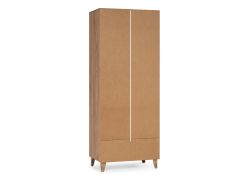 Шкаф Эго Шк-1 на ножках дуб крафт золотой / белый глянец