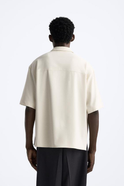 ZARA ПОЛО С МОЛНИЕЙ, БЕЖЕВЫЙ