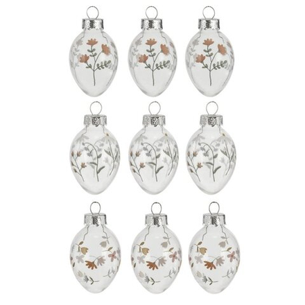 GAEM Набор из 9-ти изделий декоративных подвесных "Яйцо" (3*5), L11 W18 H3,5 см