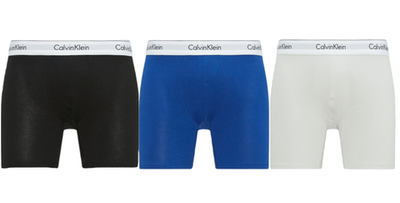 Мужские спортивные боксеры Calvin Klein Modern Cotton Stretch Boxer Brief 3P - mazarine blue/black/lunar rock