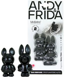 Острые ощущения, дизайнерский ароматизатор для автомобиля ANDY&FRIDA чёрный, Mr&Mrs Fragrance