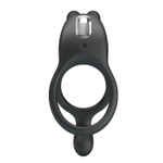 Черное эрекционное виброкольцо Dwayne (Цвет: черный)