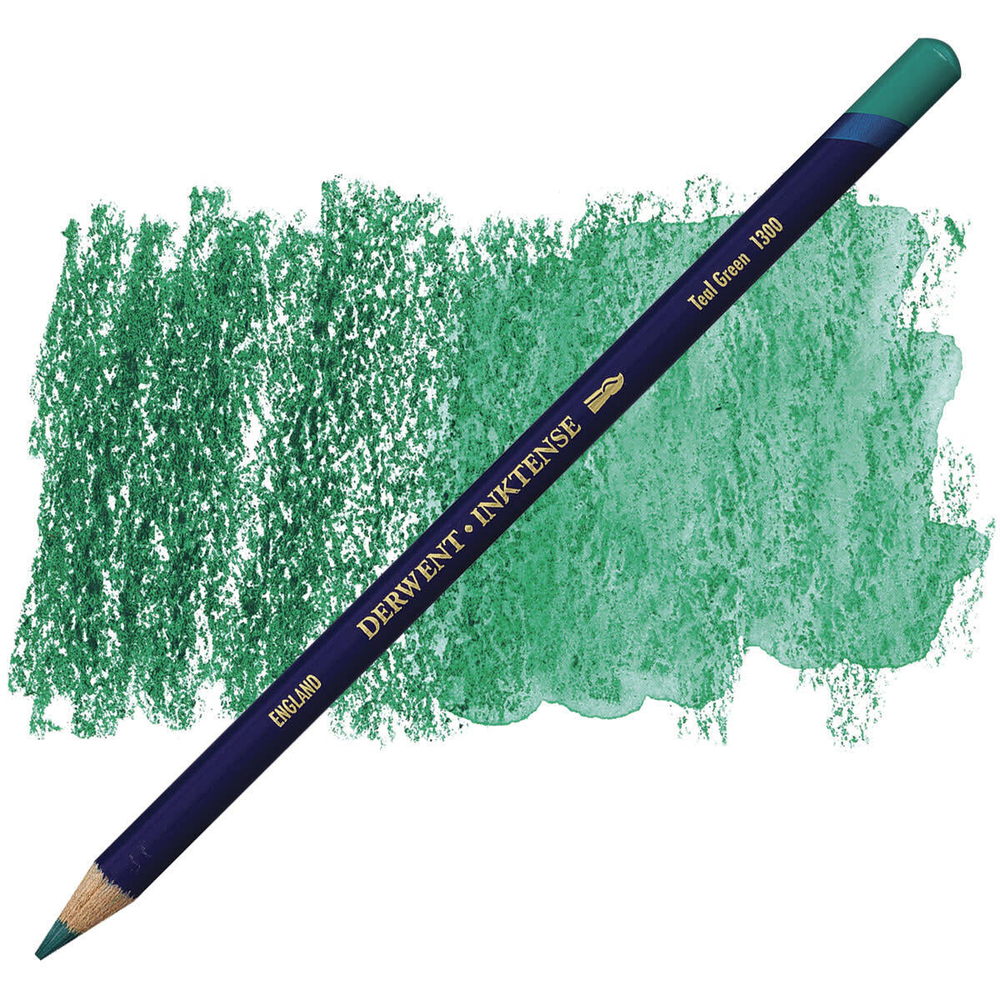 Derwent Inktense. 1300 Teal Green