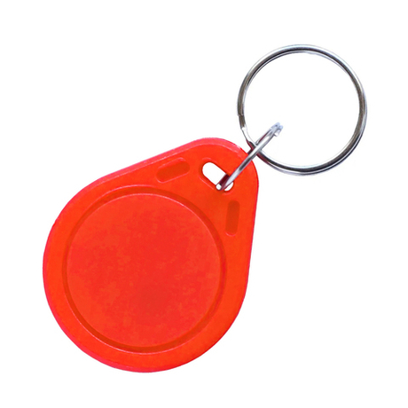 RFID брелок-ключ MIFARE 1K (13.56 МГц) красный