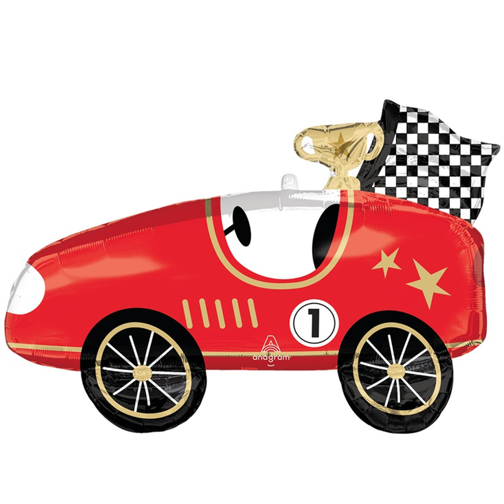 Шар Фольгированный Машина гоночная ретро (Ассорти)
