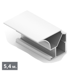 СТАНДАРТ Вертикальный профиль Flat (5,40 м) белый матовый (ПВХ) (AS0533) Aristo
