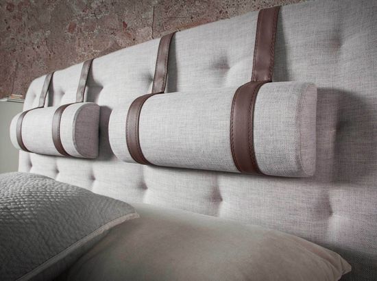 Кровать 7179/CP1709-B-160 серая тканевая тафтинговая 160 х 200